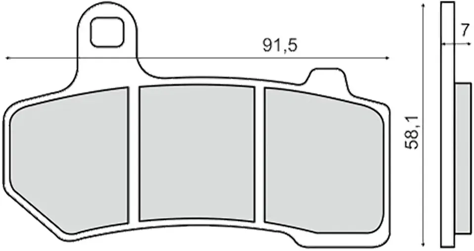 Rms Harley Davidson Vrsca 1130 V-rod 225103423 Sinterbremsbeläge - Multicolor - One Size
