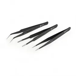 iFixit EU145060-3, Greifwerkzeug, Universal, Pinzette, Stahl, Schwarz, 3 Pinzett