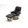 InnoSeat Calgary Rindsleder 90 x 91 x 104 cm braun inkl. Hocker