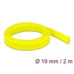 Delock Geflechtschlauch - dehnbar - 2 m - Gelb