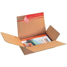 ColomPac® Versandkarton Blitzbodenkartons 23,5 x 17,0 x 6,0 cm inkl. 10 St.