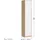 home collective Standregal 39 x 180 x 35 cm Beige/Weiß