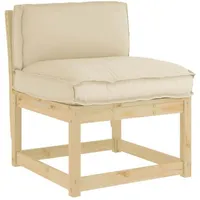 VidaXL Palettenkissen für Rückenlehne mit Kissen Beige 70 x