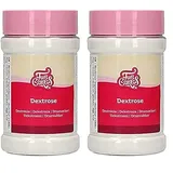 FunCakes Dextrose: Natürlicher Süßstoff, wunderbar süßer Geschmack, Traubenzucker, 200 g. (Packung mit 2)