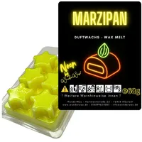 WonderWax Duftwachs WonderWax® Neon Duftwachs 6 Sterne (Marzipan), Duftrichtung: Mandel & Marzipan