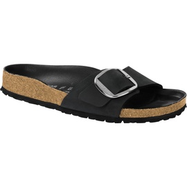 BIRKENSTOCK Madrid Big Buckle Nubukleder geölt schmal schwarz 36