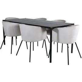 VCM Ebuy24, Essgruppe Essgruppe Pelle 3 (7-teilig) (Eisen, Holz, MDF)