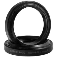 Zieger Motorrad Simmerringe Gabel 36 x 48 x 8/9,5 mm Schwarz