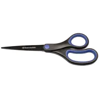 SOENNECKEN Schere 3438 18cm Softgrip schwarz/blau