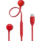 JBL Tune 305 C Kopfhörer Kabelgebunden im Ohr Anrufe/Musik USB Typ-C Rot