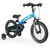 QPlay - Kinderfahrrad 14" MINIBY 3in1 blau - Blau