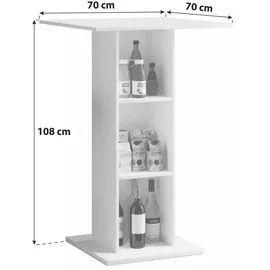 VCM Bartisch Standos 70 x 108 x 70 cm Braun