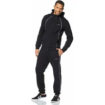 Eastwind Jogginganzug EASTWIND, Herren, Gr. 52/54 (L), schwarz, angeraute Sweatware, Obermaterial: 60% Baumwolle, 40% Polyester. Kapuzenfutter: 60% Baumwolle, 40% Polyester, unifarben, bequem, Sportanzüge Jogginganzug