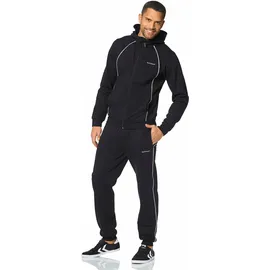 Eastwind Jogginganzug EASTWIND, Herren, Gr. 52/54 (L), schwarz, angeraute Sweatware, Obermaterial: 60% Baumwolle, 40% Polyester. Kapuzenfutter: 60% Baumwolle, 40% Polyester, unifarben, bequem, Sportanzüge Jogginganzug