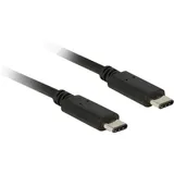 DeLock USB-C® Kabel USB 2.0 USB-C® Stecker, USB-C® Stecker 0,5m