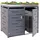 MCW 2er-/4er-Mülltonnenverkleidung H40 125x140x102cm Anthrazit