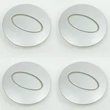 Nabendeckel für Land Rover Discovery Sport 2014-2019,62mm Radnabenabdeckung Set ABS Kunststoff Aluminium Nabenkappen für Felgen Radnaben Felgendeckel Felgenkappen,Silver-1