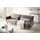 SalesFever 3-Sitzer Sofa mit Schlaffunktion 207x86x88 cm | Grau | 368510