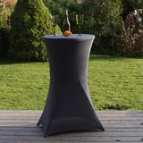 Baumarktplus Stehtisch mit Husse klappbar Ø 60cm Bistrotisch Klapptisch Biertisch