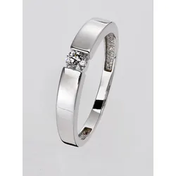Fingerring LADY Gr. 18, silber (silber 925), Fingerringe, Damen, 18, Silber 925 (Sterlingsilber)-Gold-Metall-Roségold 585-Metall, Silber 925 (Sterlingsilber), Gold, Metall, Rosu00e9gold 585, Metall
