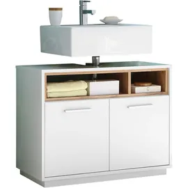 BASIC by Balculina Waschbeckenunterschrank Mila 80 x 63 x 40 cm Weiß