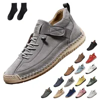 Bulnire Wasserdichter Barfuss Schuhe, barfußschuhe Leder Damen, tützende Sneakers, Ergonomischer Orthopädische Schuhe (Grau, Erwachsene, 39, Numerisch, EU Schuhgrößensystem, M) - 39 EU