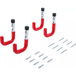 BGS DIY 88314 Wandhaken Universalhaken 4 teilig