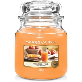 Yankee Candle Fresh Peach Duftkerze, 411g