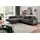 KAWOLA Sofa DELIA Ecksofa Cord grau Recamiere links - Grau