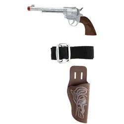 Cowboy Pistole mit Gürtel und Holster - OS