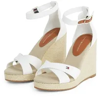 Tommy Hilfiger FLAG HIGH WEDGE ESPAD CRISSCROSS High-Heel-Sandalette, Riemchensandale,