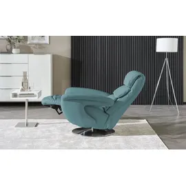 HIMOLLA Relaxsessel 7628 Leder 83 x 109 x 90 cm Türkis/Petrol mit Relax-Funktion