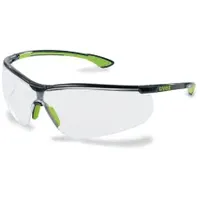 uvex sportstyle Schutzbrille, kratzfest, beschlagfrei 9193265 , Farbe: schwarz / lime