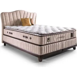 Bambi Thermall Boxspringbett-Set Wärmeregulierung Extra Fest 30cm H4-H5 – 140 / 200 - Beige