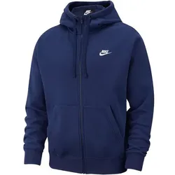 NIKE Herren Hoodie Sportswear Club Fleece, MIDNIGHT NAVY/MIDNIGHT NAVY/WHITE, XXL