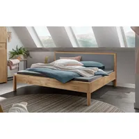Home Affaire »Huven Doppelbett, Holzbett«, (1 tlg.), Eiche Massiv