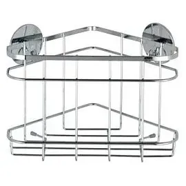 Wenko Eckablage Edelstahl, Turbo-Loc