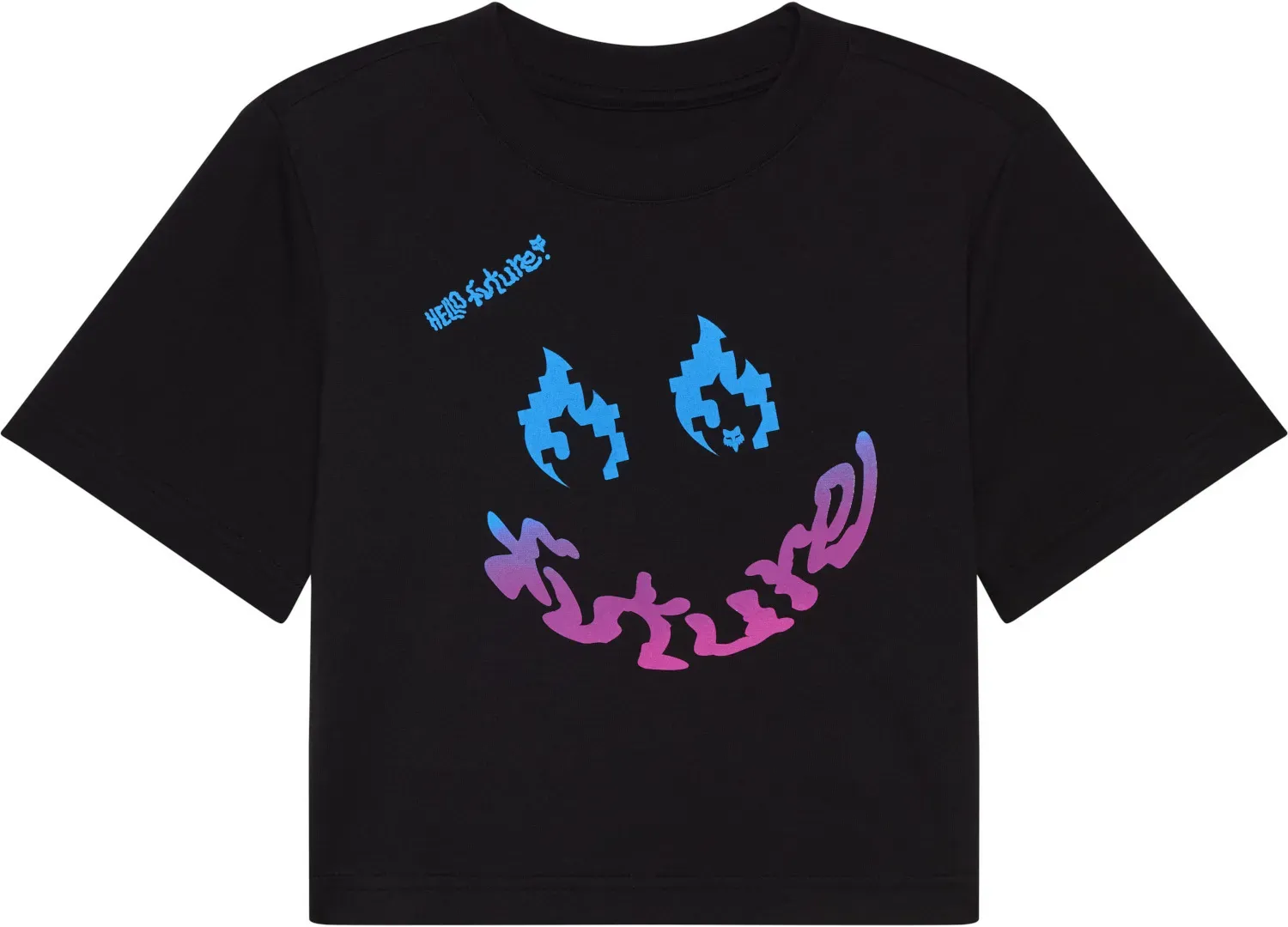 FOX Hello Fox Baby Dames T-Shirt, zwart, S Voorvrouw