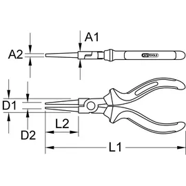 KS Tools Rundzange 962.0625