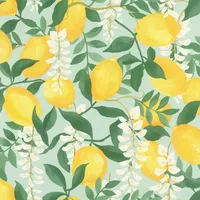 Tesa rasch Tesa x Rasch selbstklebende Tapete Portofino Zitronen