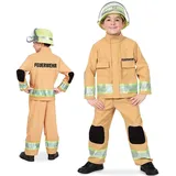 Fries Kostüm Feuerwehr Uniform für Kinder 104 | 104