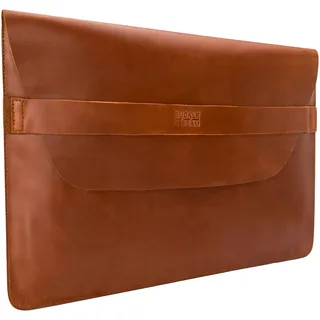 Buckle & Seam Terra Leather Laptop Sleeve S Cognac