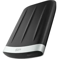 Silicon Power 6.3cm (2.5") 2TB USB3.2 A65B water/res. Blac (2 TB), Externe Festplatte, Schwarz, Grau