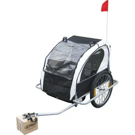 BC-ELEC 2in1 Kinderanhänger Schwarz/Weiß