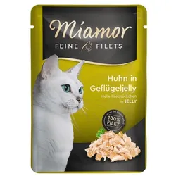 MIAMOR Feline Filets Huhn und Geflügel in Gelee 24x100 g