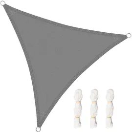 Woltu Sonnensegel Dreieck HDPE 360 x 360 x 360 cm Grau