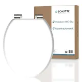 Schütte WC-Sitz Holzkern Weiß mit doppelter Absenkautomatik