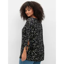 sheego Tunika in schwarz-gemustert | Gr.: 50