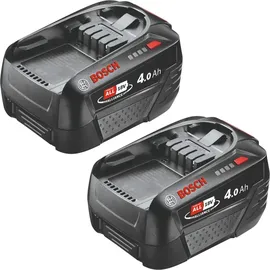 Bosch 2x PBA 18V 4.0Ah W-C Akku 18 V 4,0 Ah POWER FOR ALL ( 2x 1600A011T8 )