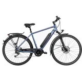Sign E-Bike SIGN E-Bikes Gr. 50 cm, 28 Zoll (71,12 cm), blau (matt cristal blue metallic) E-Bikes Pedelec, Elektrofahrrad für Herren, Trekkingrad